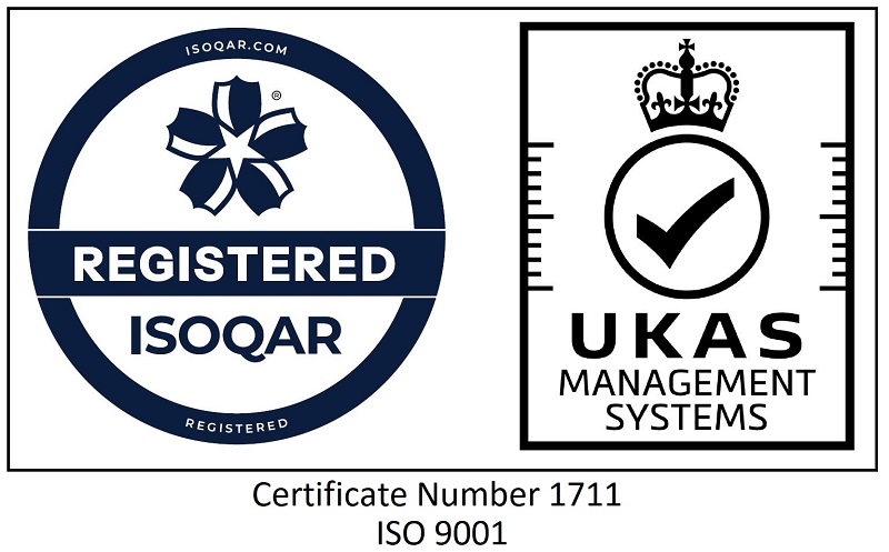 BS EN ISO 9001 Certificate Number 1711
